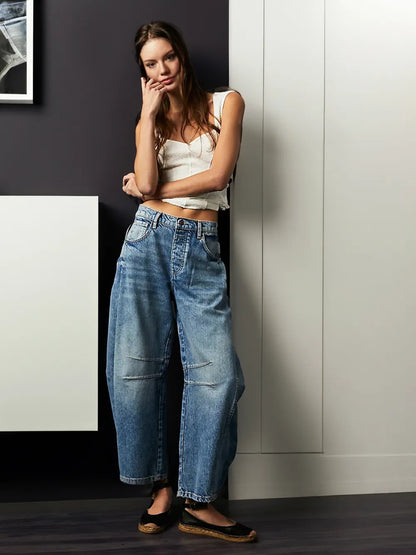 2023 Lucky You Mid-Rise Barrel Jeans | Labinth London™