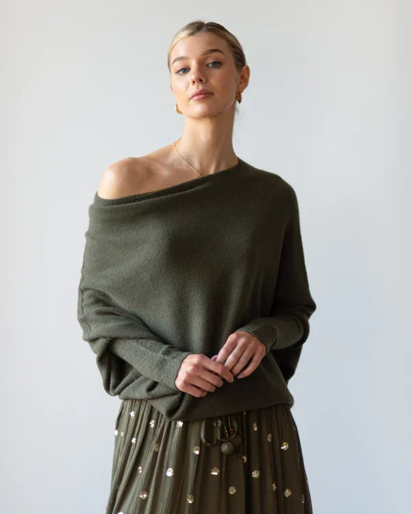 Asymmetric Draped Jumper