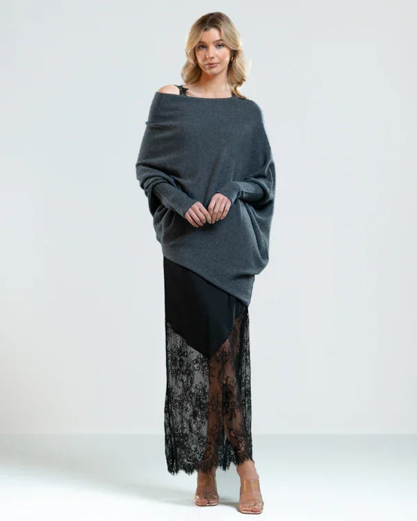 Asymmetric Draped Jumper