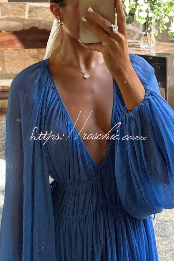 Blue Gemstone Maxi Dress | Jasmin