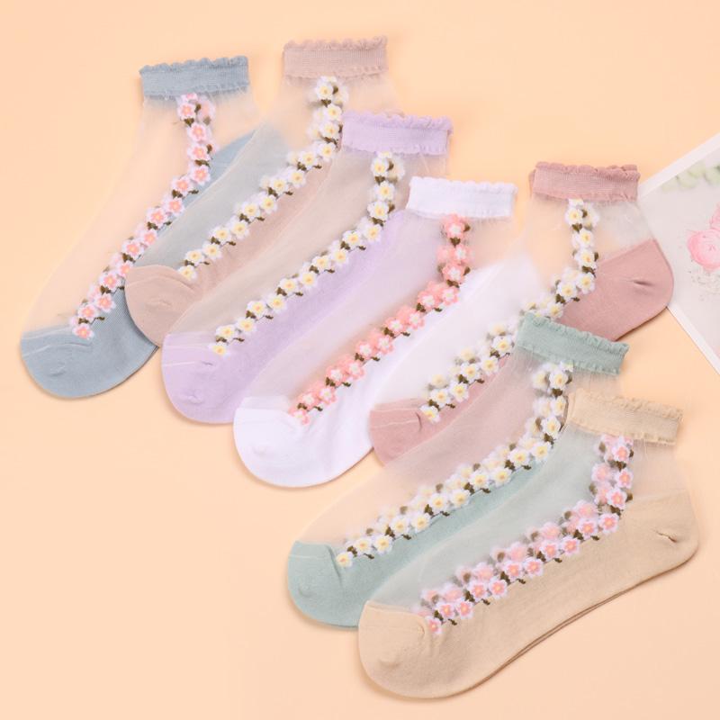 Summer Floral Breathable Socks