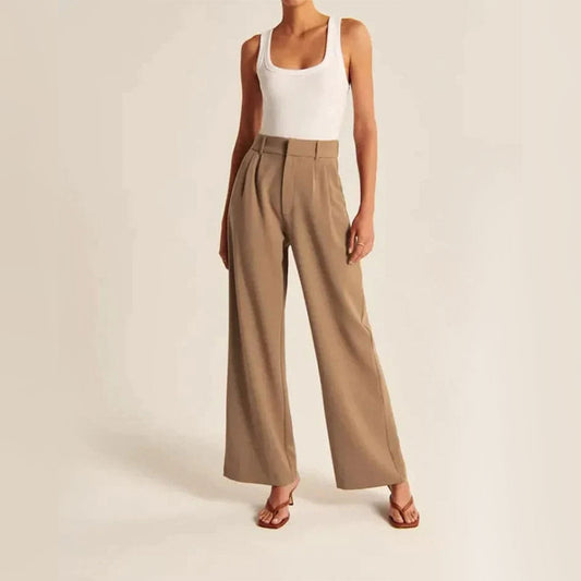 Wide Leg Tailored Pants - by Greta Fashion™